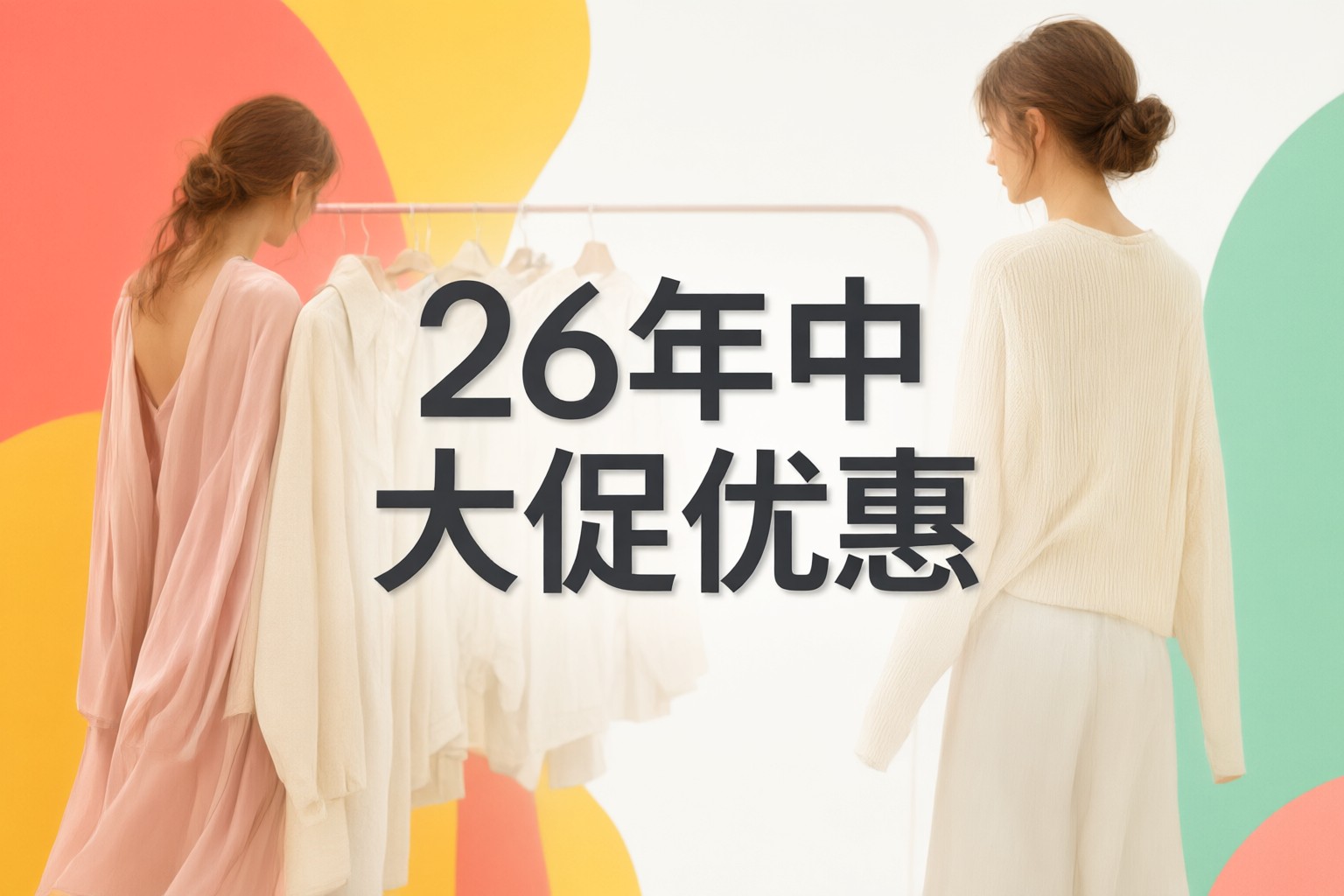 ITeSHOP 時裝限時優惠指南:日韓東南亞穿搭採購策略與品牌解析 ITeSHOP 時裝精選款式的靜物陳列圖,展現簡約質感與多元配色