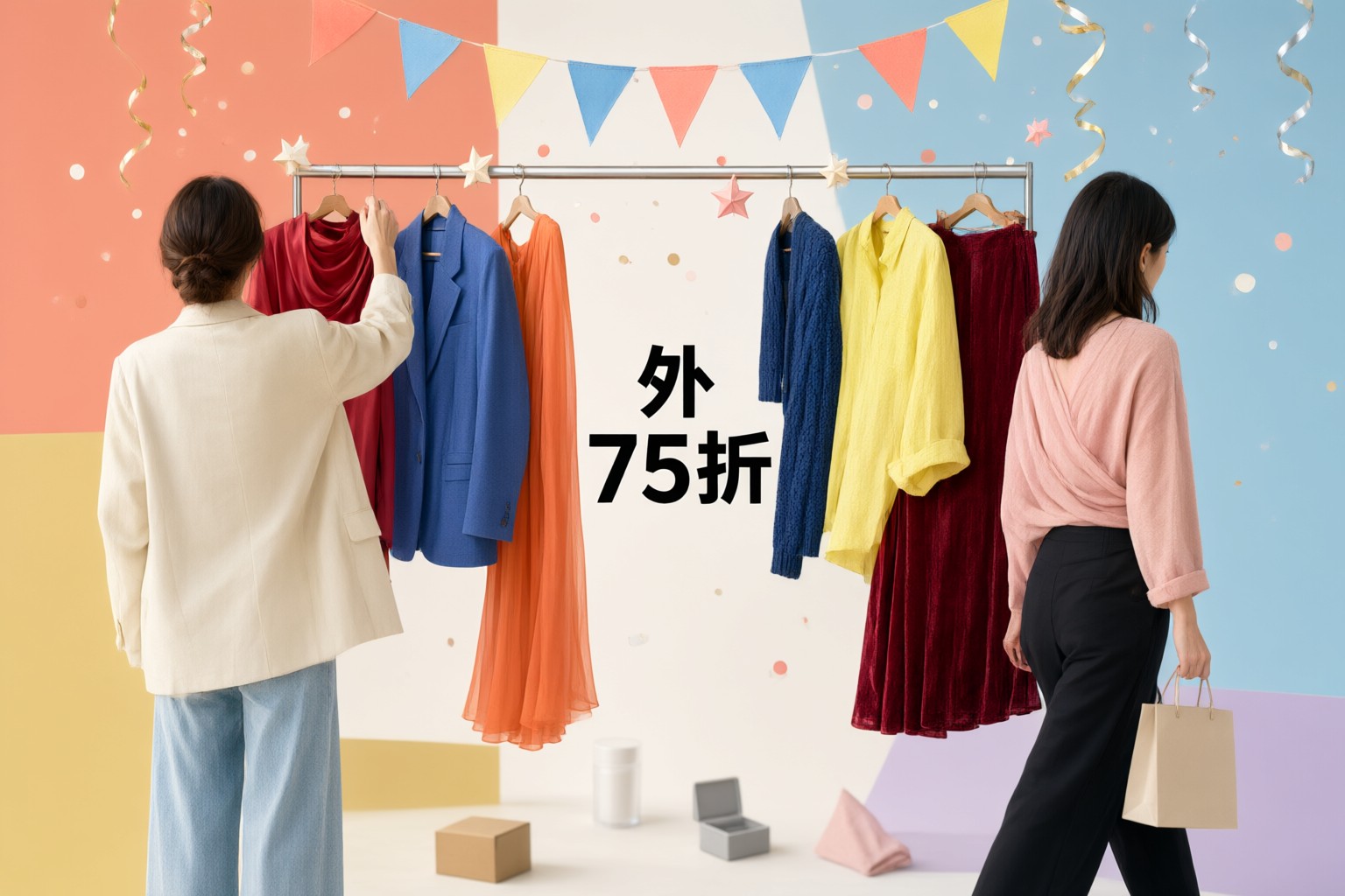 ITeSHOP時裝限時優惠指南:掌握日韓台東南亞流行穿搭與選購技巧 展示ITeSHOP時裝精選單品的視覺圖,突顯日系與韓系風格的搭配層次感