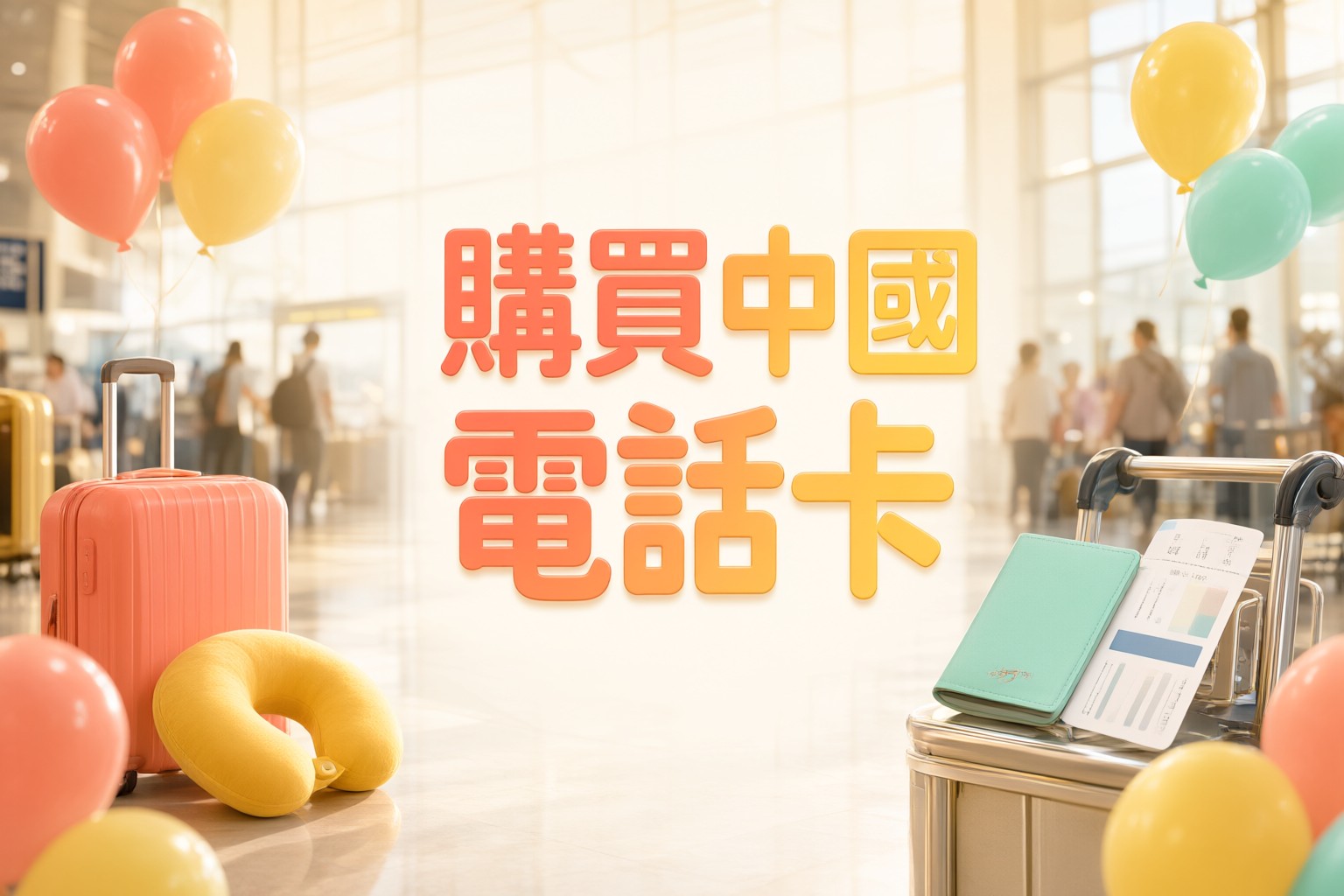 B4Travel旅遊電話卡:港澳旅客日本韓國東南亞漫遊數據選購指南 旅客在機場手持 B4Travel 旅遊電話卡包裝盒與智能手機,背景為國際航班出發指示牌