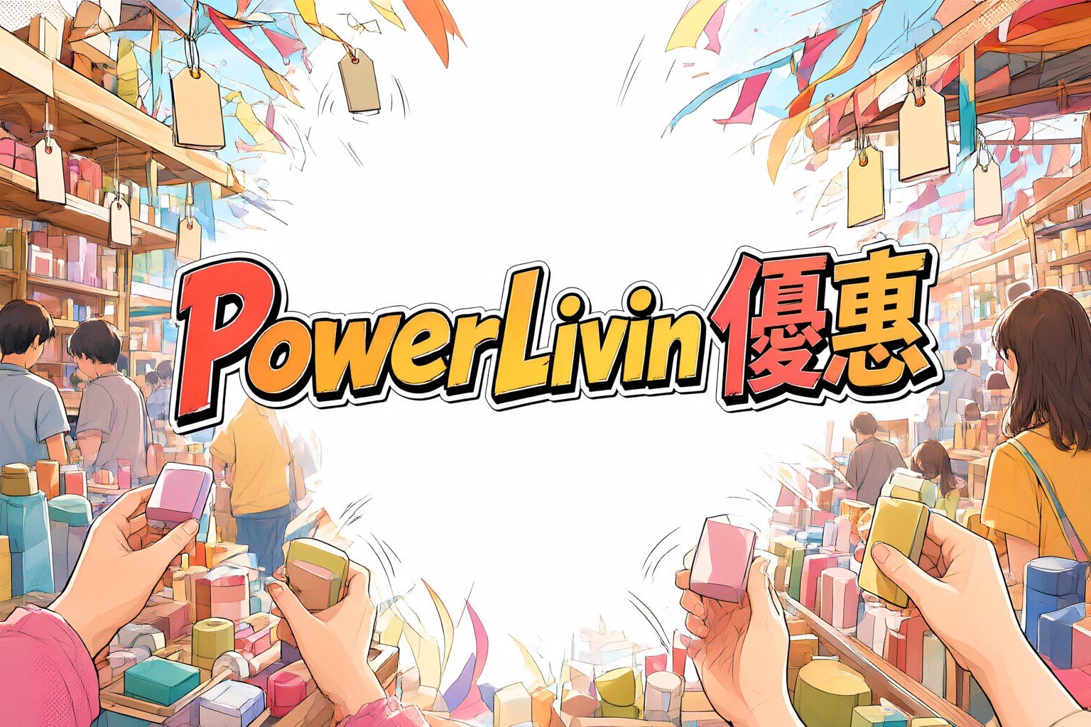 Power Living HK 限時優惠全攻略:日本韓國東南亞旅遊購物必讀指南 Power Living HK 品牌標誌搭配亞洲旅遊地圖背景圖示